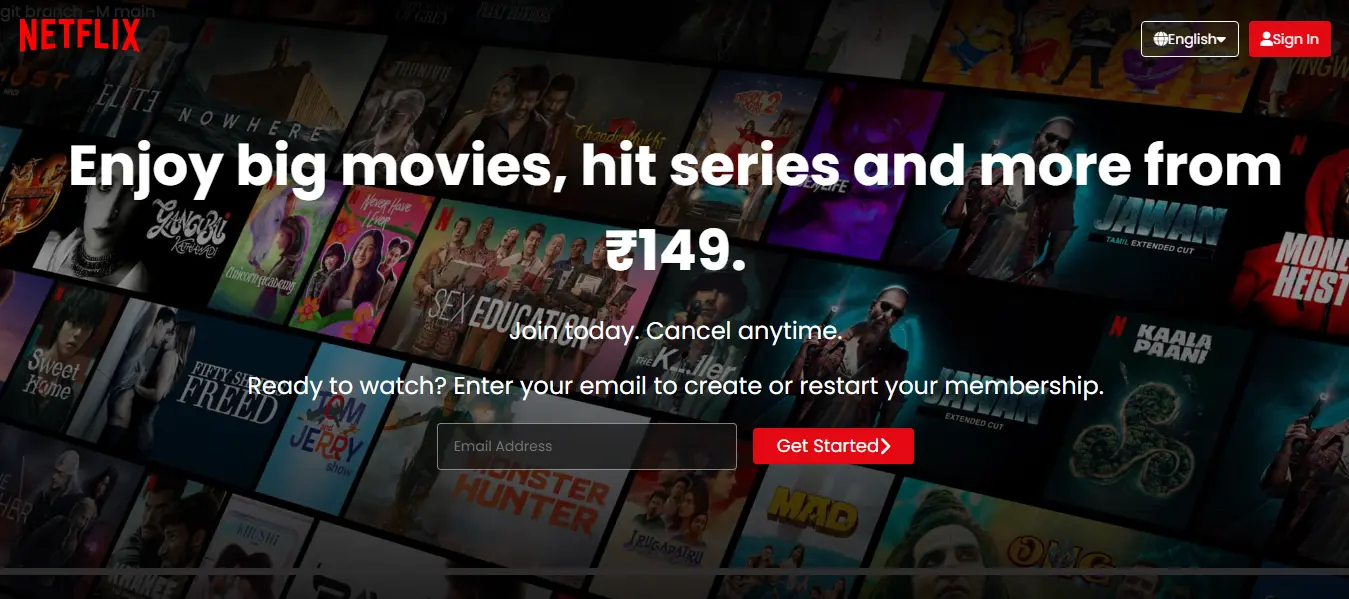 Netflix UI Clone